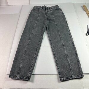 Madewell Jean Women 28x27 Perfect Vintage Straight Front Seam Black Denim Tag 27